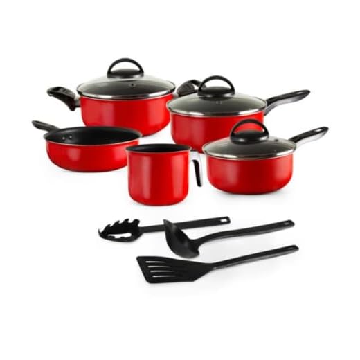 CONJUNTO ELEGAN VERMELHO TEFLON 08 PEÇAS