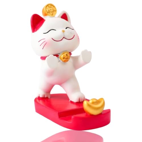 HERCHR Support De Téléphone Portable Chat Mignon, Support De Téléphone Portable Mignon Support De Téléphone Portables De Bureau Support De Bureau...