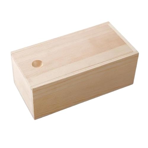 PASPRT Joyero rectangular de madera maciza, hecho a medida, para escritorio, almacenamiento retro, pequeño embalaje de té, caja organizadora de maquillaje, cajón, organizador de aretes, joyero, caja
