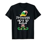 Merry Christmas with this funny Princess elf outfit for girls. Christmas elf family matching outfits top for the whole family! For party costume on Christmas Eve & Holidays!
