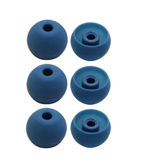 Image of REDWIND Replacement Earphone Silicone Rubber Eartips Medium Size for Realme Boat JBL Oppo Vivo Samsung One Plus Wired & Bluetooth Neackband Earpads(Inner Hole 3.8mm-4.8mm 3-Pair) (Peacock)