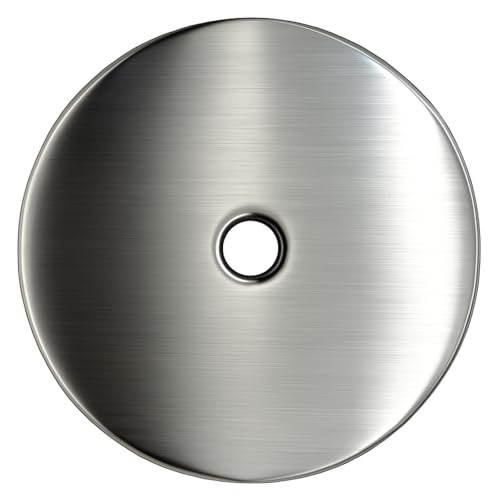 trust4care 4-Pack Thick Brushed Satin Nickel Backplate for Cabinet Knobs, 2-1/3