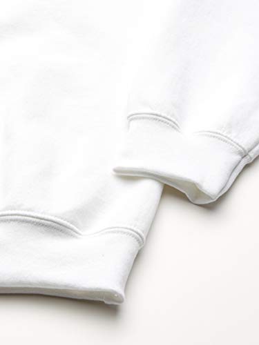 Gildan Men's Fleece Crewneck Sweatshirt, White Medium