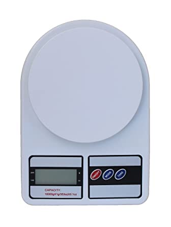 MECALAUX Multipurpose Portable Electronic Digital Food Weighing Scale Weight Machine For Kitchen, Kitchen scale, fitness scale, Home and Baking (1 Gm -10 Kg - with Back Light SF 400)