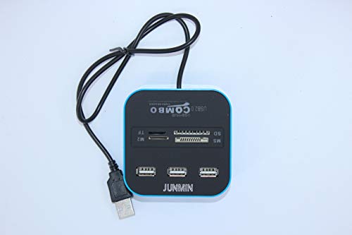 JUNMIN 3 Port USB hub 2.0 HUB with Micro Multi Card Reader for SD/MMC/M2/MS/MP Computer Accessories