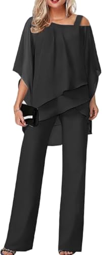 Pantalon large en mousseline de soie et tenue de soirée respirante