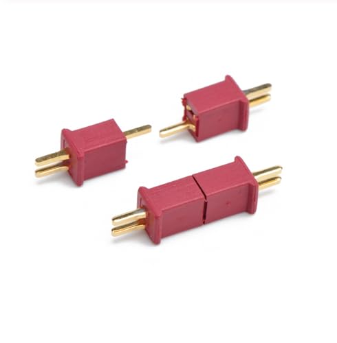 VUNIVERSUM 10 pares (20 unidades) Premium Micro T-Dean T conector dourado polaridade inversa mini conector feminino masculino feminino RC modelo