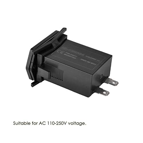 Jayron Mechanical Maintenance Hour Meter Ac 110-250V Analog Clock No Battery Long Life Surface Waterproof Design Easy Installation,For Generator Air Compressor Lawn Mowers Snowblower #TOP2