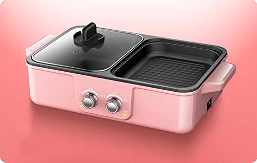 Sartén de barbacoa multifuncional para el hogar Barbacoa de doble propósito Olla caliente Una olla Olla eléctrica Olla eléctrica Cover