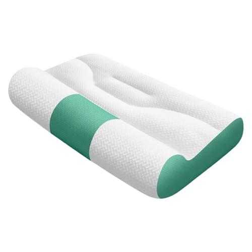 Shuade Almohada cervical ergonómica de alta calidad, tecnología de malla de refrigeración que reduce la tensión muscular, 30 x 55 cm, almohada cervical esencial para mejorar el sueño