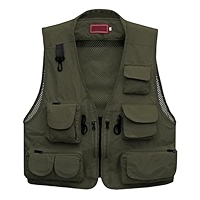 Gilet De Pêche Safari Kaki - Gilet De Journaliste Kedera Pour Homme, Taille M, Neuf Avec étiquettes