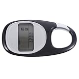 Mikikit Tragbarer Schrittzähler aus Abs mit Vollbildanzeige Professioneller Kalorienzähler für Outdoor Sport und Fitness Leichtes Outdoor Zubehör für Wandern und Reisen Zufällige Farbe