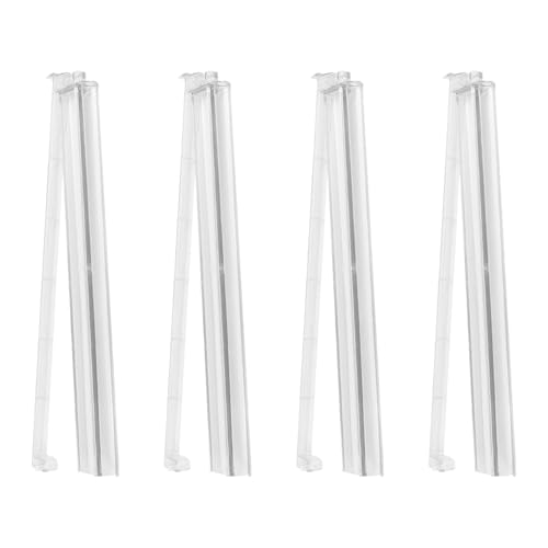Set de 4 supports de mahjong américain en acrylique transparent avec poussoir