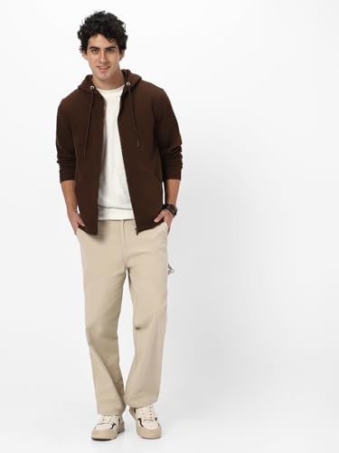 Image of Neostreak Men's Cotton Hooded Neck Zippered Sweatshirt