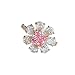 Viyuroyk 925 Sterling Silver Shiny Fashion Flower shape Cubic Zirconia Rings Diamond Rings for Women Jewelry Findings Earring Backs Findings (US Code 7)