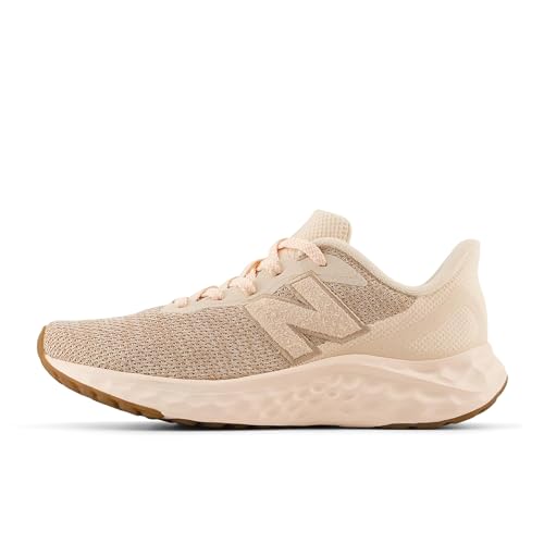 New Balance Women's Fresh Foam Arishi V4 Running Shoe, Vintage Rose/Flat Taupe, 112