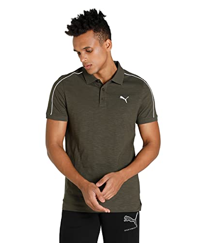 Image of PUMA Cotton Regular Fit Mens Black T-Shirt