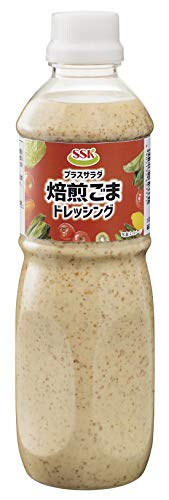 エスエスケイフーズ プラスサラダ焙煎ごまドレッシング 490ml×3本