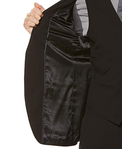 Perry Ellis Men's Solid Stretch Suit Jacket with Chest Pocket, Two-button Closure, Two Front Flap Pockets, Textured Fabric4