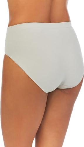 ELLEN TRACY Women’s High Cut Brief Panties Breathable Seamless Underwear 4-Pack Multipack (Regular & Plus Size)2