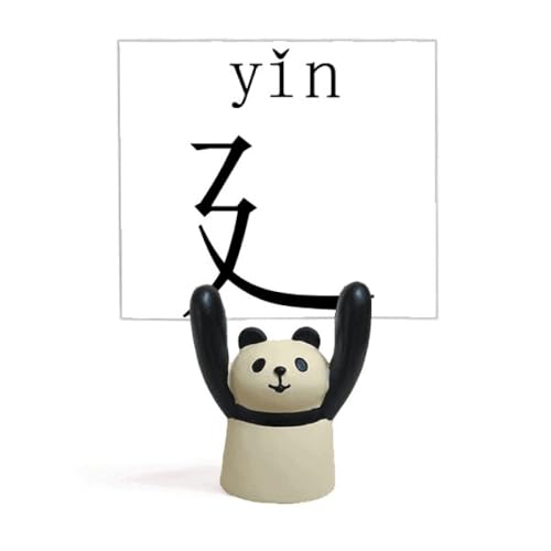Support de mémo panda pince note asiatique et yin feng shui