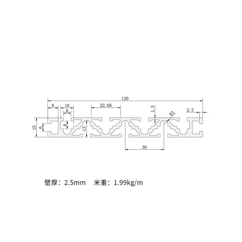 1pc 15120 profil aluminiowy wytłaczany 100mm-1000mm długość anodowana szyna liniowa 15x120 Mm dla majsterkowiczów stół warsztatowy drukarki 3D części CNC(Silver,350mm)