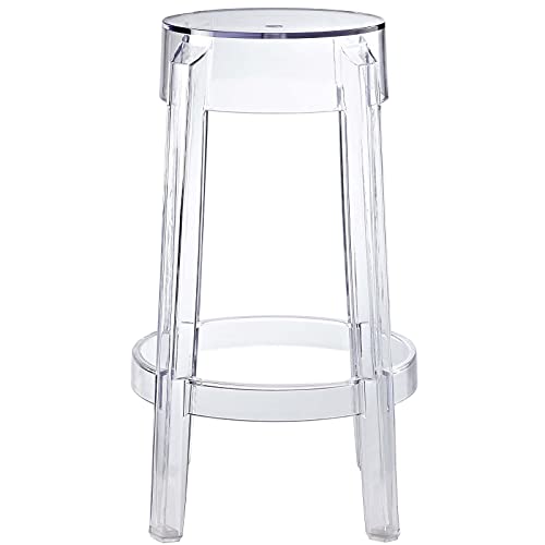 Modway Casper Modern Acrylic Counter Bar Stool In Clear - Fully Assembled #TOP2