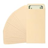 PATIKIL 25 Stück Kleine Briefumschläge 88,9x165mm, Bargeldumschlag für Schecks, Bargeld, Briefe, Tickets und Rabattcoupons, Kraftpapier