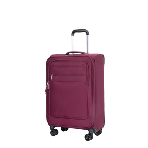 Lightweight 3-Piece Luggage Set for Travel, Spacious and Organized Carry-On with Spinner Wheels, Wine Red4