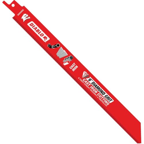 Diablo Diamond Grit Reciprocating Saw Blade - 9" Length, Thi...