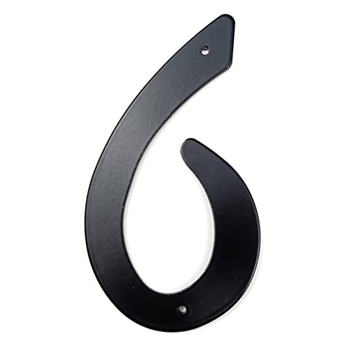 Numéro de porte visible en zinc noir 10 cm pour ne plus rater vos livraisons