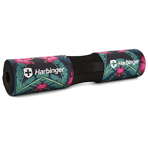 Harbinger Hip Thrust Bar Pad for Doing Hip Thrusters at Home and in The Gym for Olympic and Standard Bars - Floral