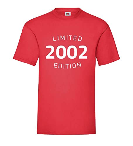 T-shirt pour homme 2002 Limited Edition rouge XXXL pour célébrer vos plus beaux souvenirs
