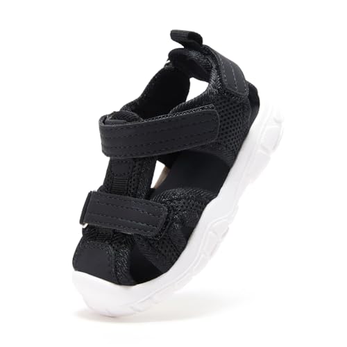 Image of BMCiTYBM Baby Boy Girl Closed Toe Summer Toddler Sandals Lightweight Shoes Infant Non-Slip First Walking Sneakers 6 9 12 18 24 Months 2-3 Years