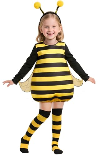 HOMELEX Bumble Bee Costume for Girls Funny Animal Halloween Kids Costumes