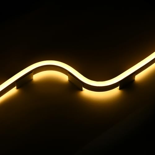 Image of Yescom 20Pack 1 inch Commercial Warm White Rope Light Aluminium Mounting Clip