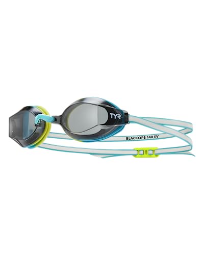 Image of TYR Adult Black Ops 140 EV Goggles - Racing Performance Swim Goggles | Low Profile Drag Reduction | 140-Degree Peripheral View | Durafit Silicone Gaskets | 4 Removable Nosebridges