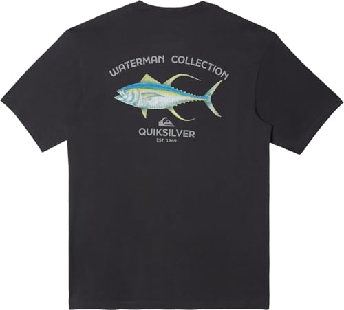 Quiksilver Waterman Fresh Fish SS T-Shirt - Tarmac - M
