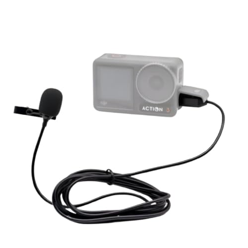 Image of yantralay Camera Lavalier Clip on Microphone for DJ I Os mo Action 6 /5 /4 /3 | Type-C Collar Clip Microphone 1.5M Cable Length | Plug & Play Mic for Os mo Action 6 /5 /4 /3 Accessories