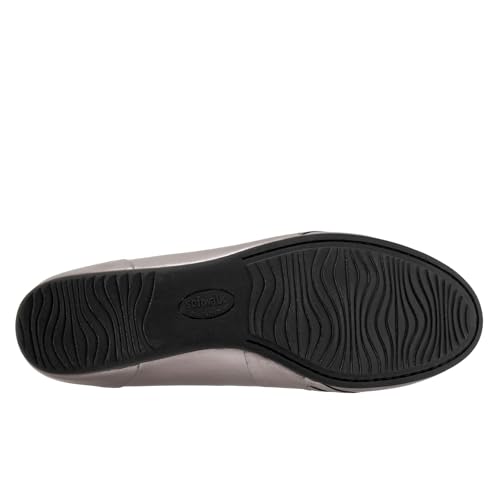 SoftWalk Women's Ballet Flat, Pewter Metal, 6 Wide3