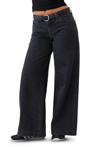PacSun Women's Sloane Low Rise Ultra Baggy Jeans Faded Black