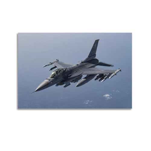 Poster F16 avion de combat pour rajeunir une déco murale