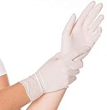 HYGOSTAR Safe Light Nitrilhandschuhe, puderfrei, Einweg- Einmalhandschuh/Größe XL/weiß, 100 Stück