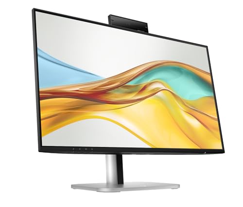 Image of HP Series 5 Pro 24 inch FHD IPS Monitor with 5ms Response Time, Anti-Glare, Flicker Free, 350 nits Brightness, VESA Mount (100mm), Displayport, HDMI, Black /Silver w /DKZ Hub & ErgoFlexy Single Mount Arm