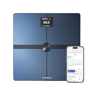 WITHINGS Body Smart – Accurate Scale for Body Weight and Fat Percentage, Body Composition Scales Wi-Fi and Bluetooth Weight Scale, Apple Health / Google Fit Compatible, Digital Bathroom Scale