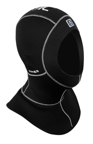 XUKER Neoprene Wetsuit Hood Scuba Diving Hood 3/2mm for Men Women, Diving Cap Surfing Thermal Hood for Kayaking Snorkeling Swimming Sailing Canoeing Water Sports