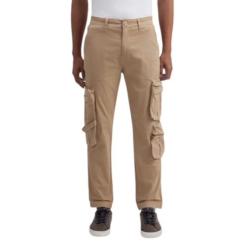 Pepe Jeans Men's Straight Pants (PM211959_Khaki Beige