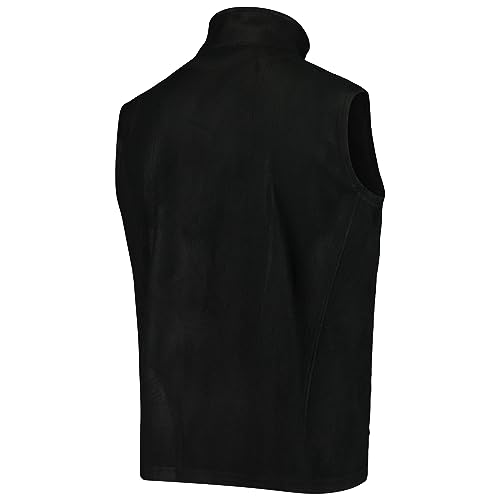 Image of dunbrooke Men's Black Minnesota Vikings Houston Fleece Full-Zip Vest