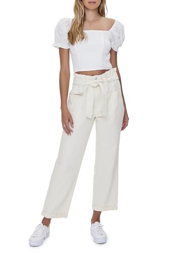 Forever 21 Women's Paperbag Ankle Pants
