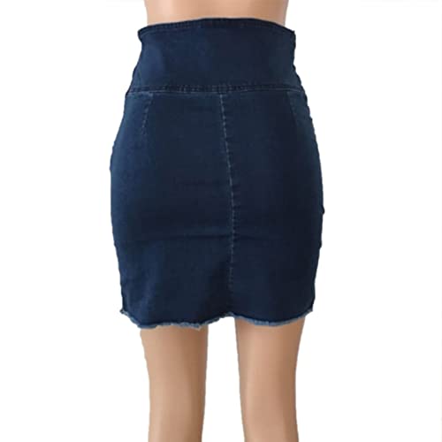 Women's Denim Skirt Stretch Denim Short Skirt Women's Waist Package Hip Skirt Summer3